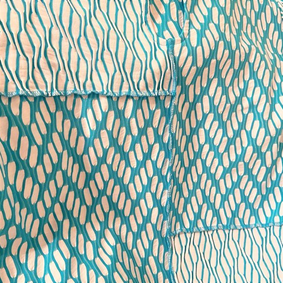 Alfred Dunner Keyhold Neck Patchwork Top - Picture 9 of 13